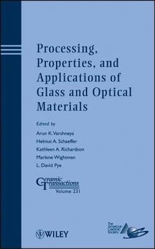 portada Processing, Properties, and Applications of Glass and Optical Materials (en Inglés)