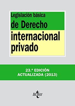 portada Legislaci?n b?sica de Derecho Internacional privado / Basic Legislation on Private International Law (in Spanish)