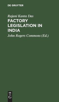 portada factory legislation in india (en Inglés)
