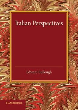 portada Italian Perspectives: An Inaugural Lecture (en Inglés)