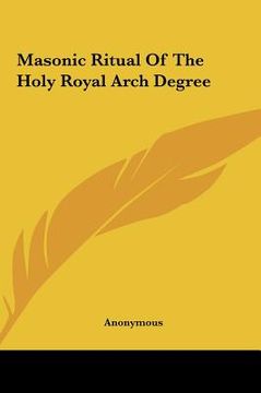 portada masonic ritual of the holy royal arch degree