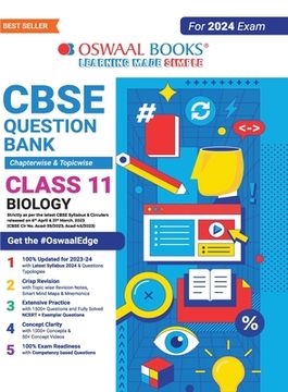 portada Oswaal CBSE Class 11 Biology Question Bank (2024 Exam) (en Inglés)