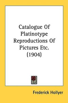 portada catalogue of platinotype reproductions of pictures etc. (1904)