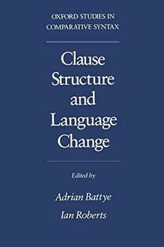 portada Clause Structure and Language Change (Oxford Studies in Comparative Syntax) (en Inglés)