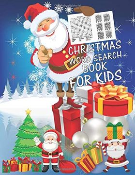portada Christmas Word Search Book for Kids: 30 Easy Large Print Word Find Puzzles for Kids: Jumbo Word Search Puzzle Book (8. 5"X11") With fun Themes! (Word. Regular Christmas Coloring Sheets Inside (en Inglés)