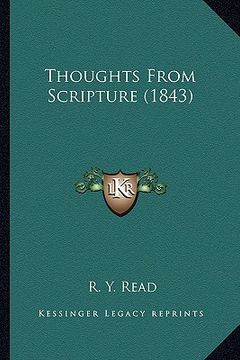 portada thoughts from scripture (1843) (en Inglés)
