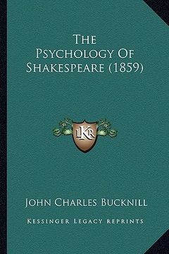 portada the psychology of shakespeare (1859) (in English)