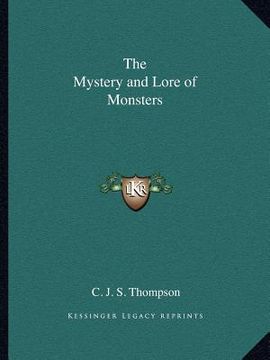 portada the mystery and lore of monsters
