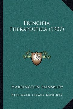 portada principia therapeutica (1907) (in English)