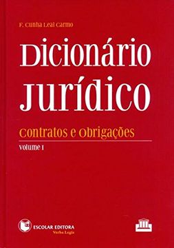 portada Dicionario Juridico-contratos e Obrigacoes - Vol.1