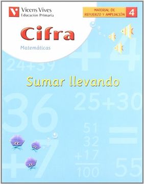portada Cifra Sumar Llevando, Matemáticas, Educación Primaria, 1 Ciclo. Cuaderno de Refuerzo