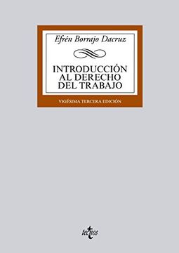 Introducción Al Derecho Del Trabajo (derecho - Biblioteca Universitaria De Editorial Tecnos)