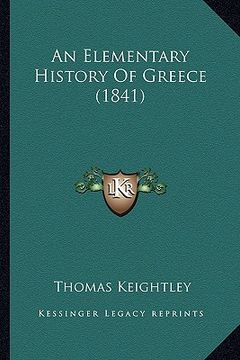 portada an elementary history of greece (1841) (en Inglés)