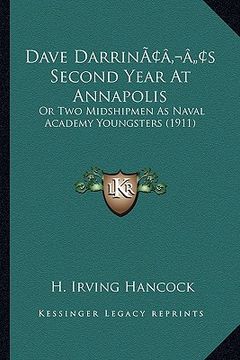portada dave darrinacentsa -a centss second year at annapolis: or two midshipmen as naval academy youngsters (1911) (en Inglés)