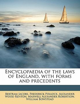 portada encyclopaedia of the laws of england, with forms and precedents (en Inglés)