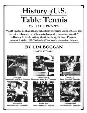 portada History of U.S. Table Tennis, Volume 23 (en Inglés)