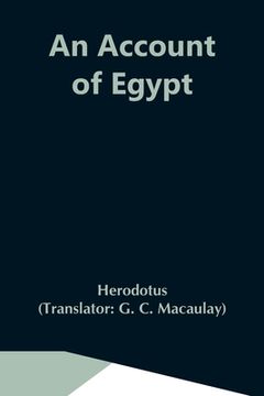 portada An Account Of Egypt (in English)