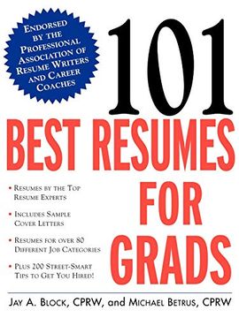 portada 101 Best Resumes for Grads (en Inglés)