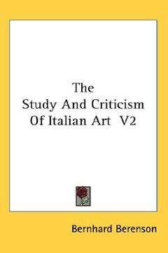 portada the study and criticism of italian art v2 (en Inglés)
