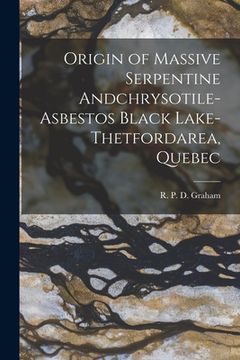 portada Origin of Massive Serpentine Andchrysotile-asbestos Black Lake-Thetfordarea, Quebec [microform] (en Inglés)