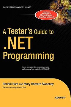 portada a tester's guide to .net programming (en Inglés)