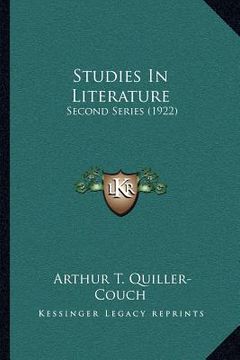 portada studies in literature: second series (1922) (en Inglés)
