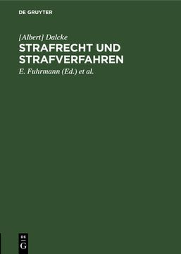 portada Strafrecht und Strafverfahren (German Edition) [Hardcover ] (in German)