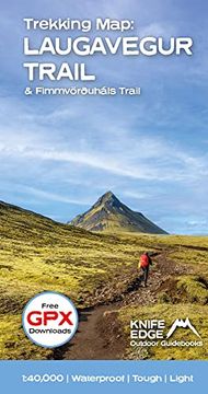 portada Trekking Map: Iceland's Laugavegur Trail (& Fimmvorduhals Trail) (en Inglés)