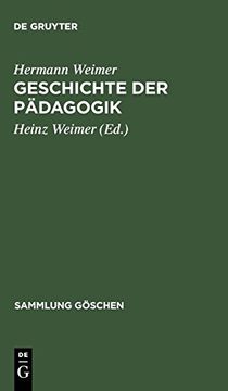 portada Geschichte der Padagogik (Sammlung Göschen) (en Alemán)