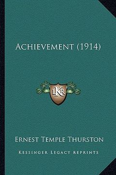 portada achievement (1914) (en Inglés)