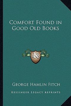 portada comfort found in good old books (en Inglés)