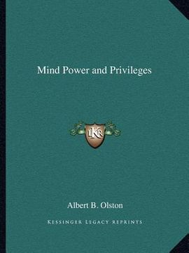 portada mind power and privileges (en Inglés)