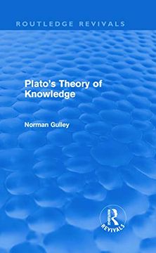 portada Plato's Theory of Knowledge (Routledge Revivals) (en Inglés)