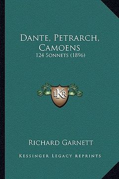 portada dante, petrarch, camoens: 124 sonnets (1896)