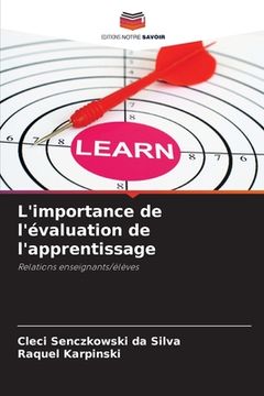 portada L'importance de l'évaluation de l'apprentissage (en Francés)