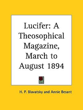portada lucifer: a theosophical magazine, march to august 1894 (en Inglés)