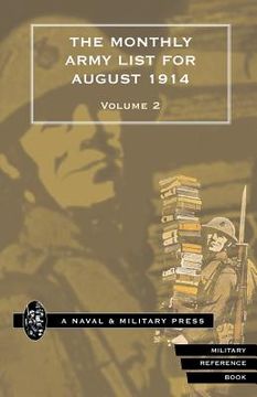 portada MONTHLY ARMY LIST FOR AUGUST 1914 Volume Two (en Inglés)