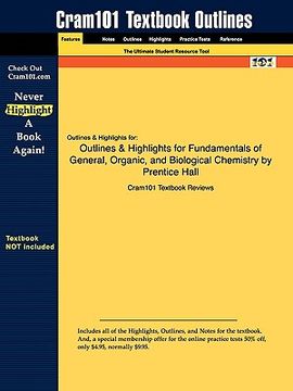 portada studyguide for fundamentals of general, organic, and biological chemistry by prentice hall, isbn 9780132210911