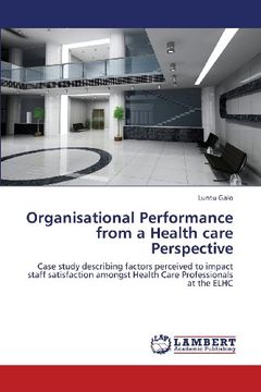 portada Organisational Performance from a Health Care Perspective