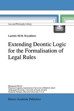portada extending deontic logic for the formalisation of legal rules (en Inglés)
