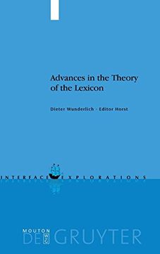 portada Advances in the Theory of the Lexicon (en Inglés)