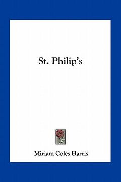 portada st. philip's (en Inglés)
