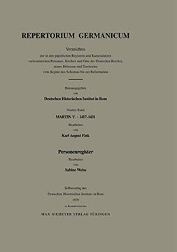 portada Repertorium Germanicum, Teil 4, Personenregister (en Alemán)