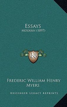 portada essays: modern (1897) (en Inglés)