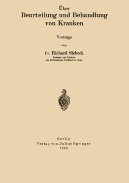 portada Über Beurteilung und Behandlung von Kranken (German Edition)