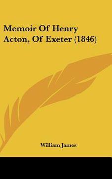 portada memoir of henry acton, of exeter (1846) (in English)