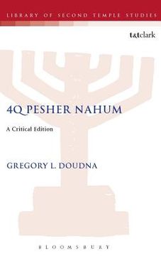 portada 4q Pesher Nahum: A Critical Edition (in English)