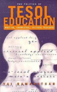portada the politics of tesol education: writing, knowledge, critical pedagogy (en Inglés)