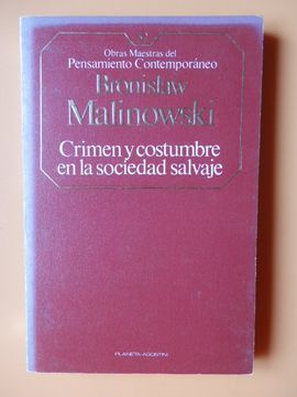 Libro Crimen Y Costumbre En La Sociedad Salvaje De Bronislaw Malinowsky ...