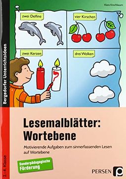 portada Lesemalblätter: Wortebene Motivierende Aufgaben zum Sinnerfassenden Lesen auf Wortebene (2. Bis 4. Klasse) (in German)